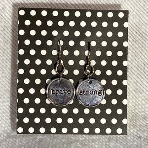 "Brave" & "Strong" Earrings
